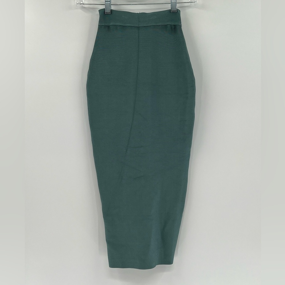 House of CB Giannelli Teal Midi‎ Length Bandage Skirt XS